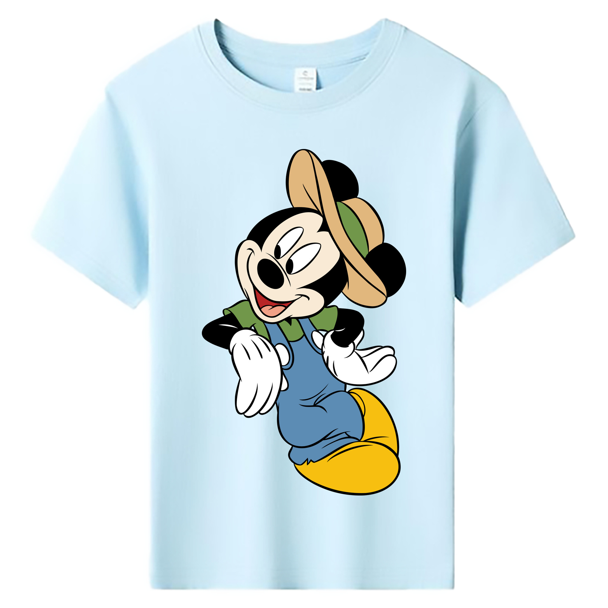 ミッキーマウス Mickey Mouse 綿100％キッズTシャツ（フロントプリント）